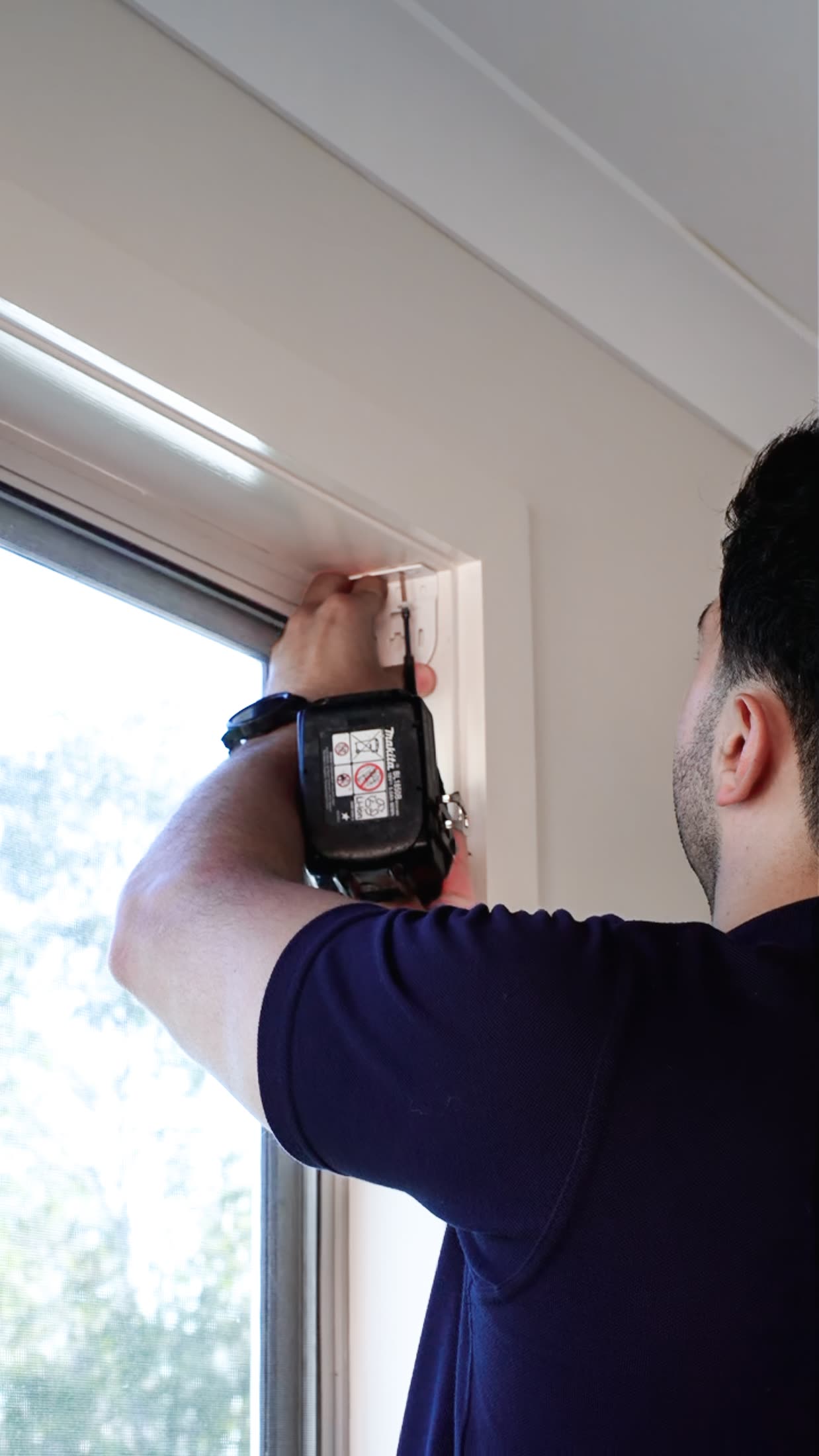 Installing blinds on site