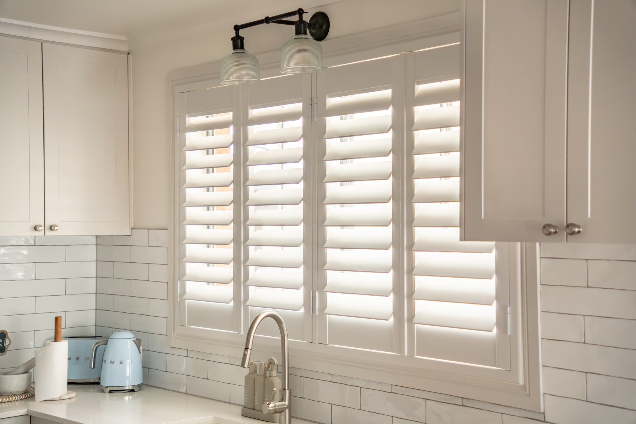Kitchen window shutters