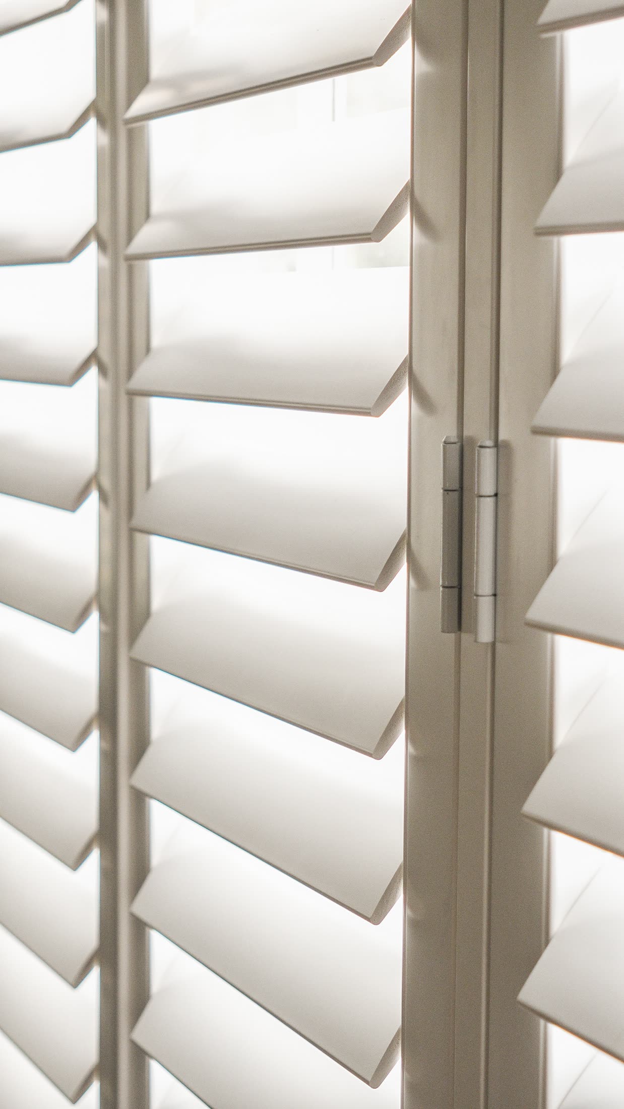 Shutter blades close up